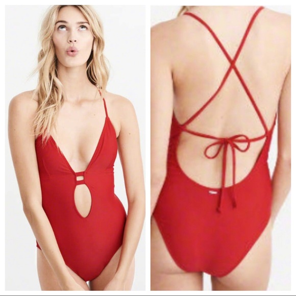 Abercrombie & Fitch Other - NWT Abercrombie & Fitch red one piece